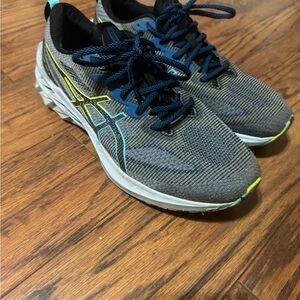 Asics Novablast 2 Gray and Blue Running Shoes